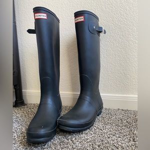 Tall Black Hunter Boots